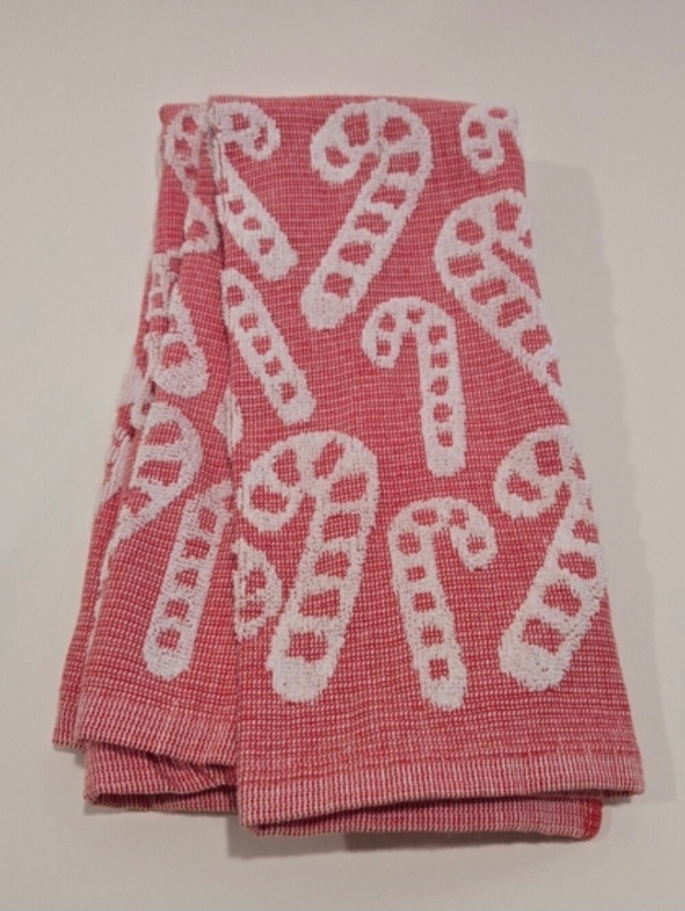Festive Candy Cane Red Kitchen Towel (2)